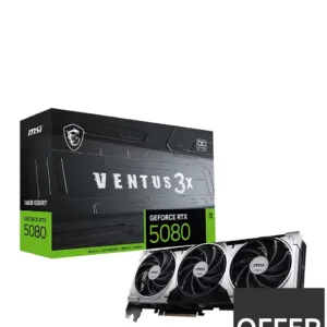 MSI NVIDIA GeForce RTX 5080 16G VENTUS 3X OC PLUS GDDR7 256bit Gaming Graphics card