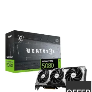 MSI Ventus 3X OC - GeForce RTX 5080 - 16GB - Graphic Card